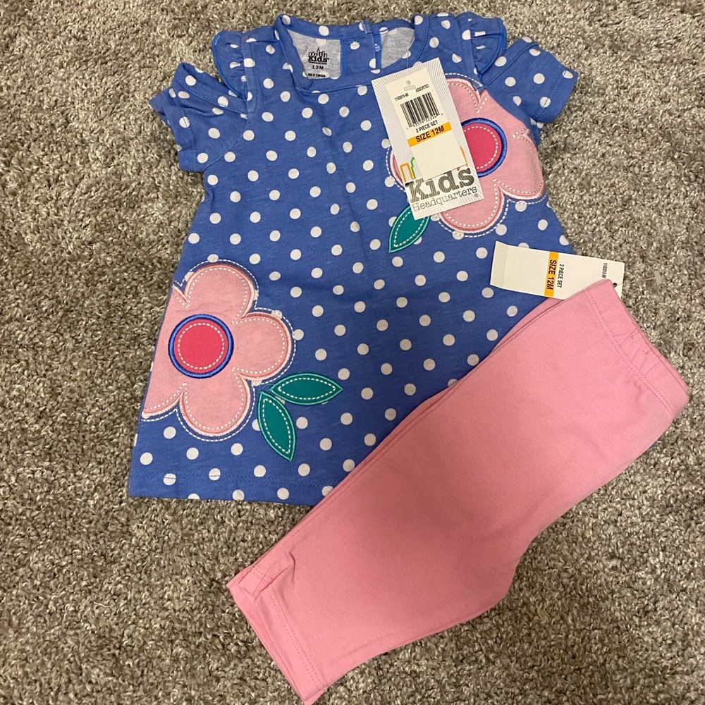 2 piece flower outfit